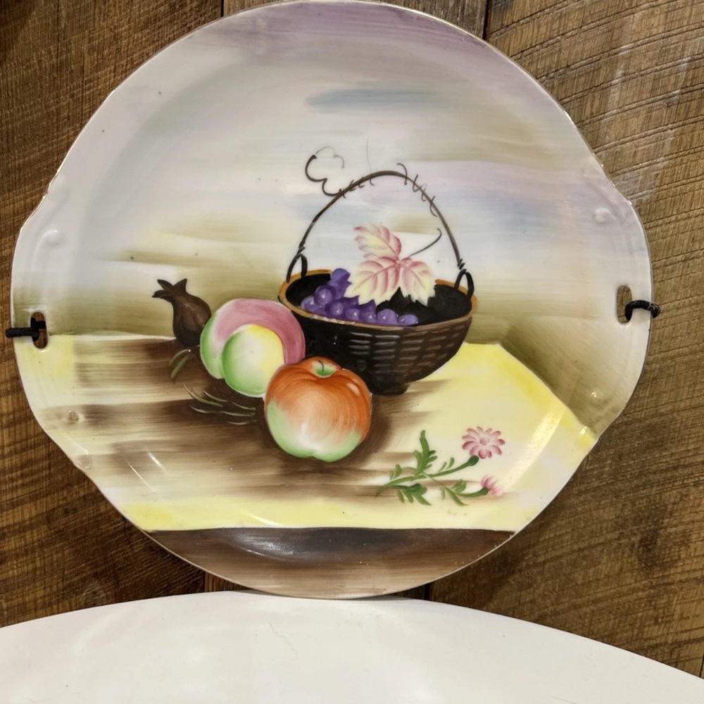 Vintage Lenwile Hand Painted Ardalt Decorative Platter June 1960 On Back 10”